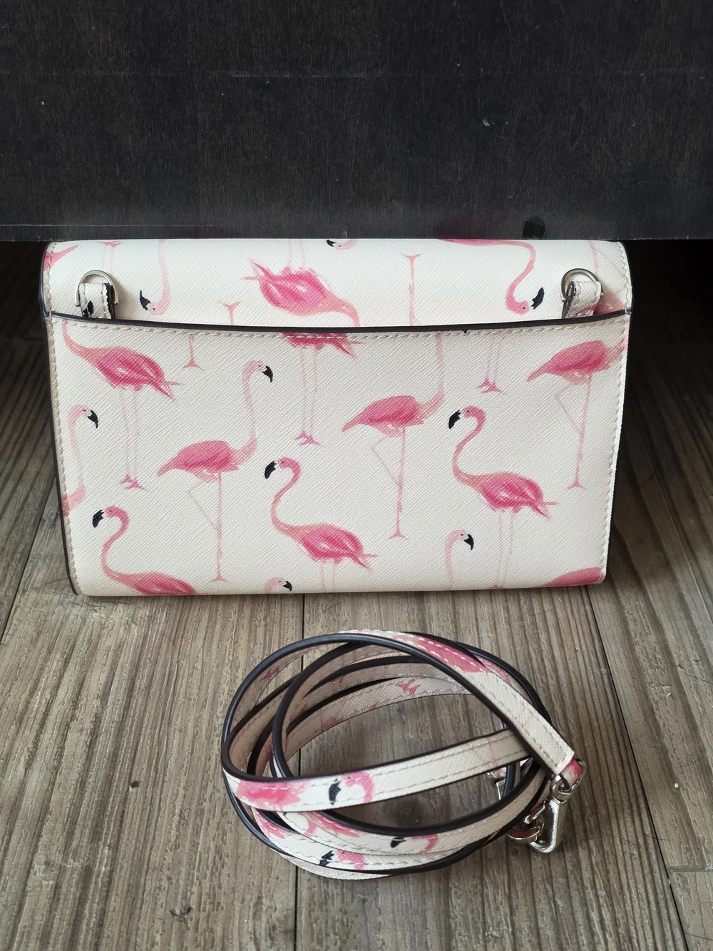 Kate Spade Laurel Way Festive Flamingos Winni Crossbody Bag